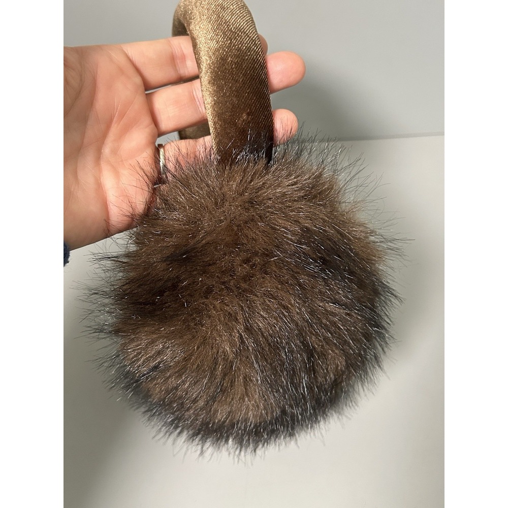 Anthropologie x Violet Brooks Faux Fur Earmuffs Headband NWT - Picture 5 of 6